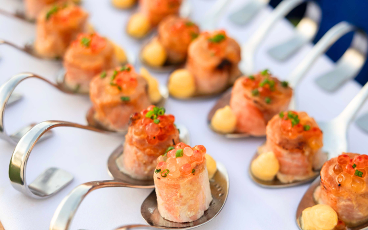 Tray of canapes