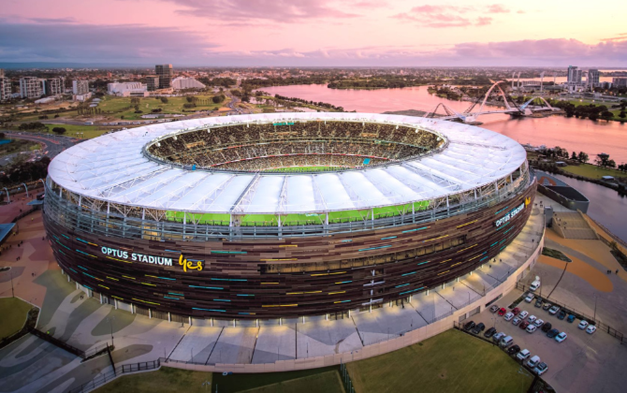 Optus Stadium aerial