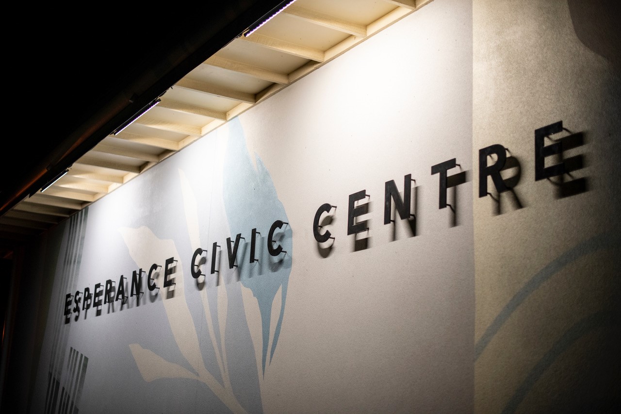 Esperance Civic Centre sign