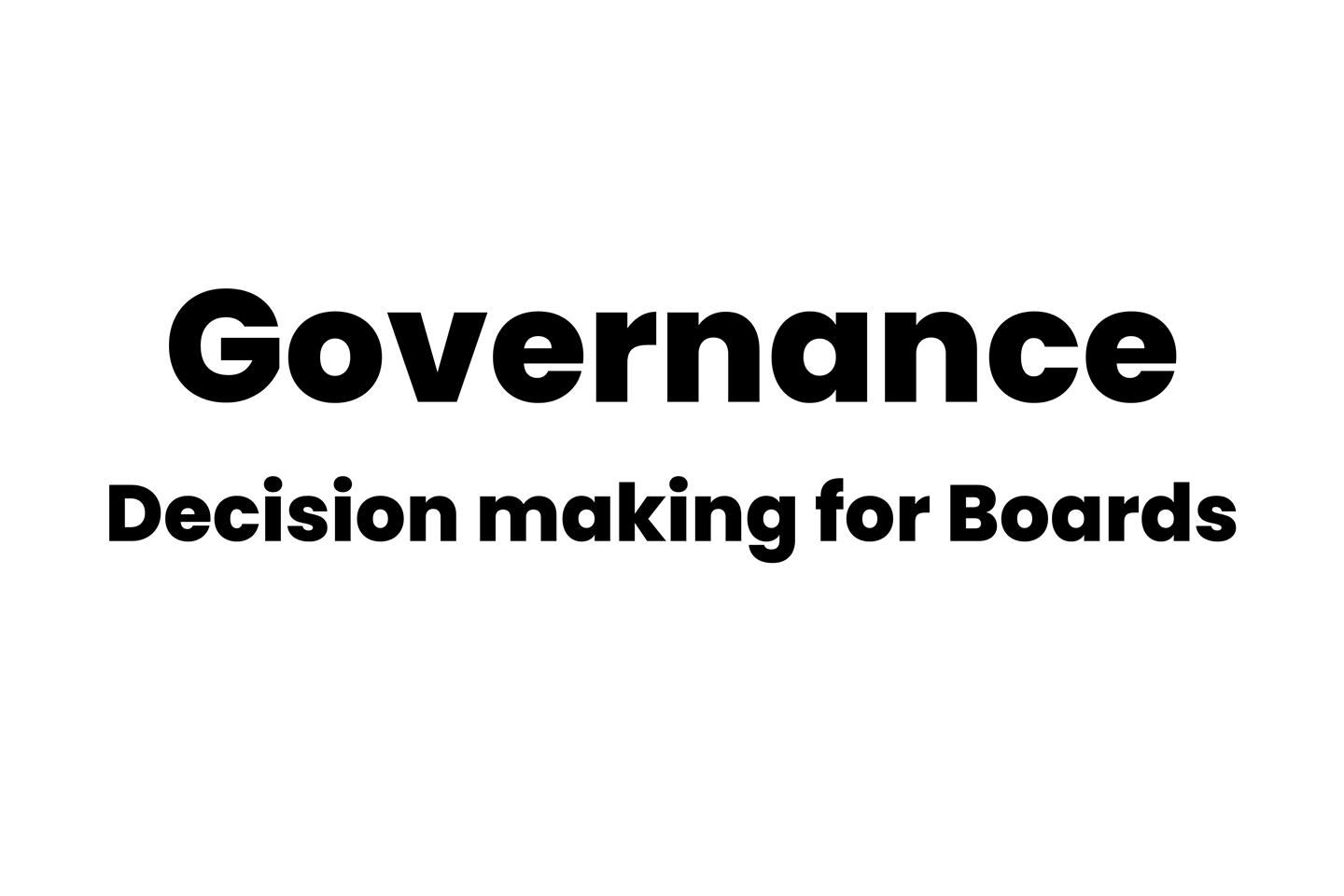 Governance