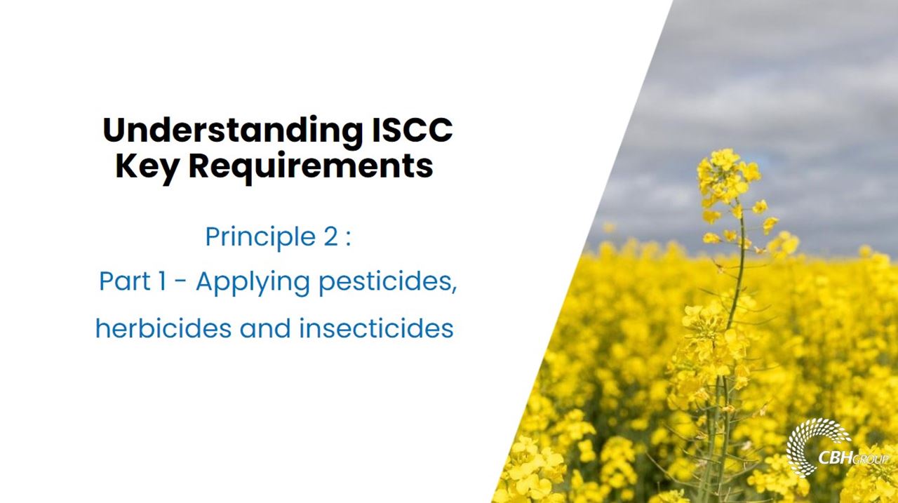 ISCC Grower Education video - Principle 2 - Part 1