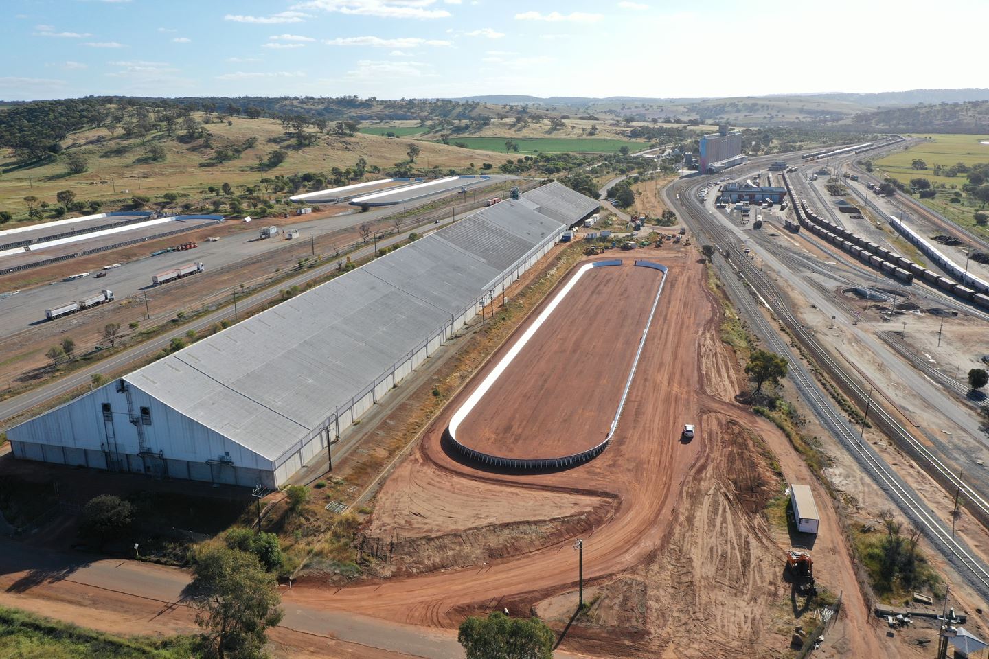 Mick Daw with Broomehill site drone shot
