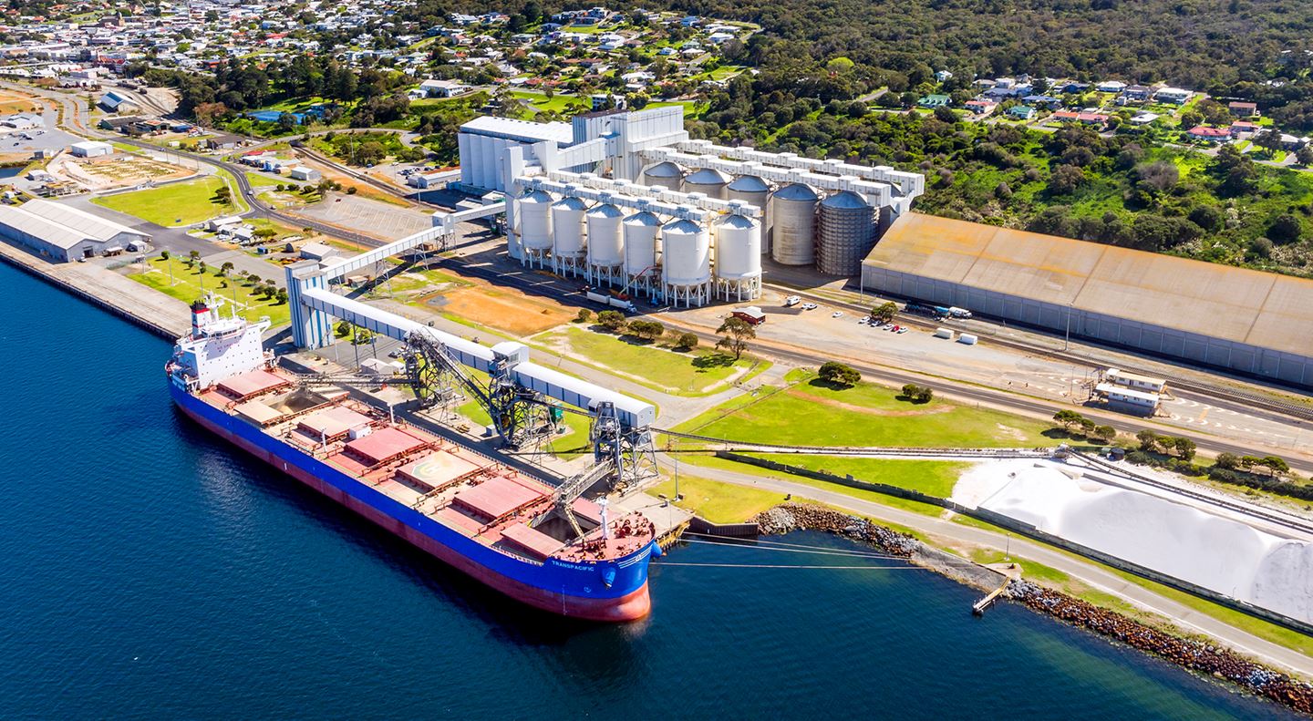 Ship at port