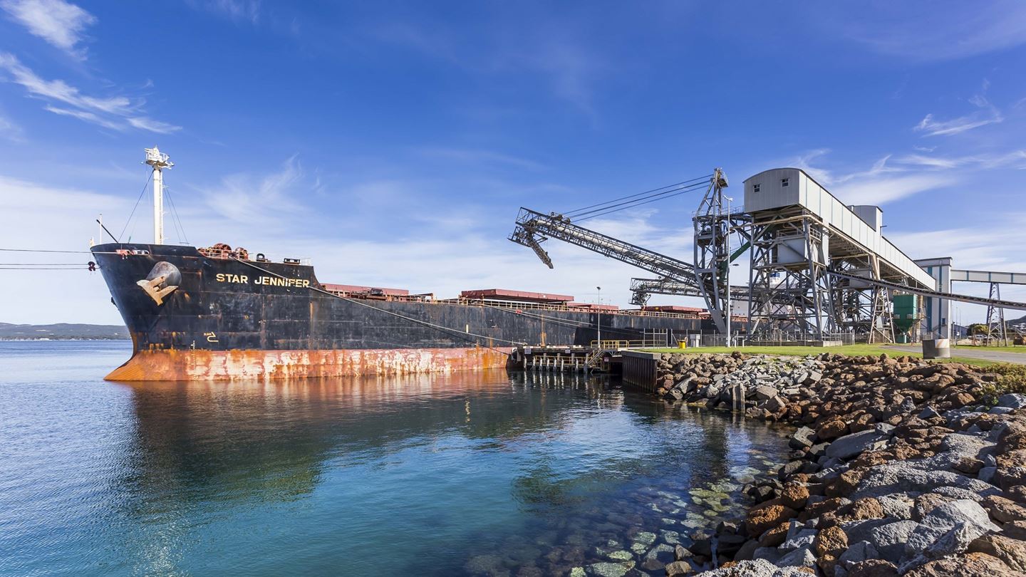 Ship berthed at Esperance Terminal