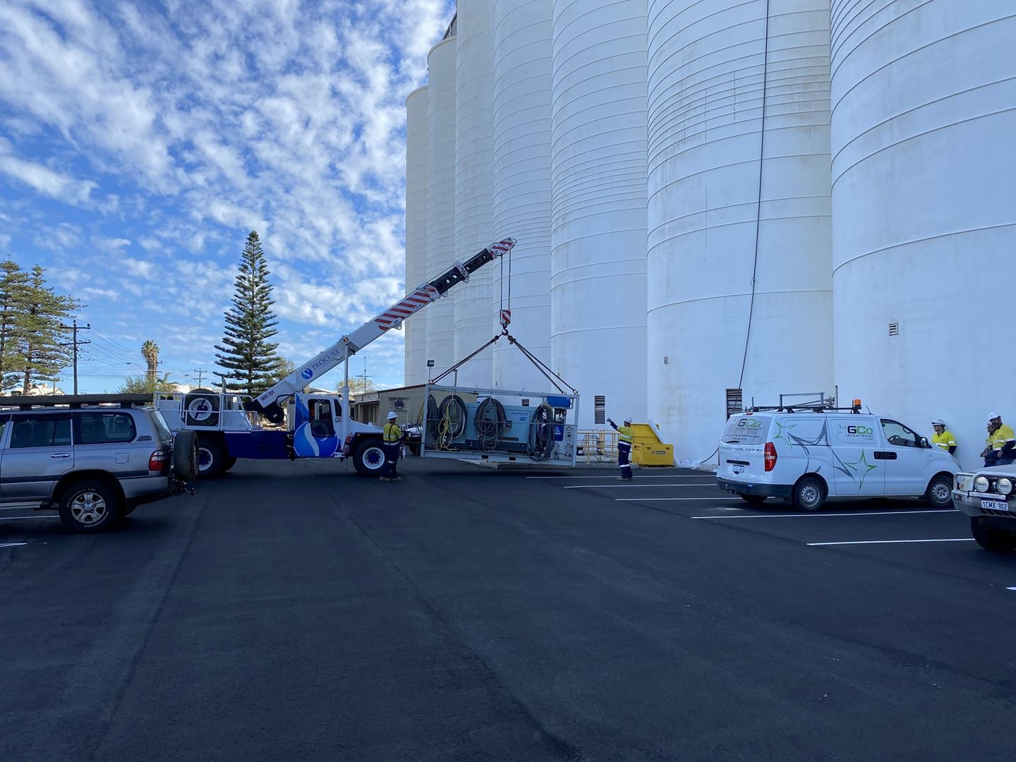 Geraldton Terminal silos under repair