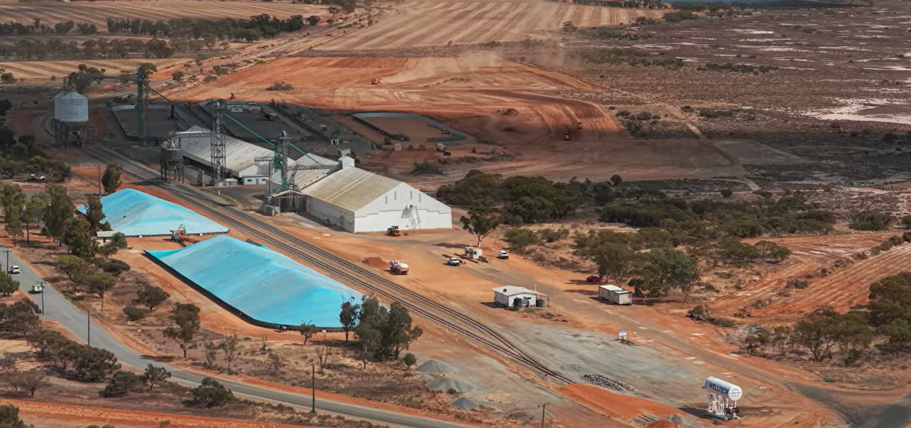 An aerial image of the CBH Miling site in WA