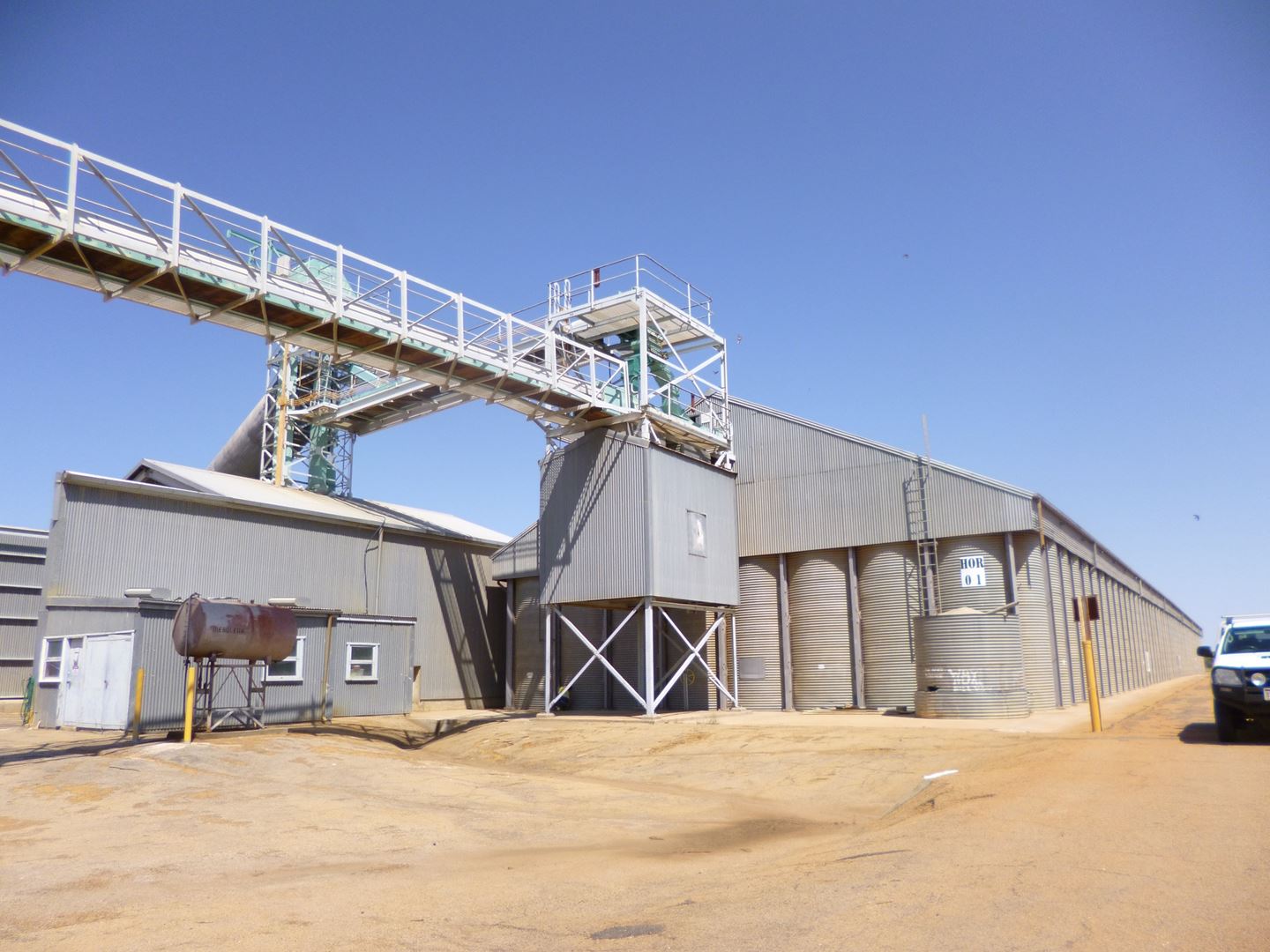 CBH Bonnie Rock receival site horizontal storage