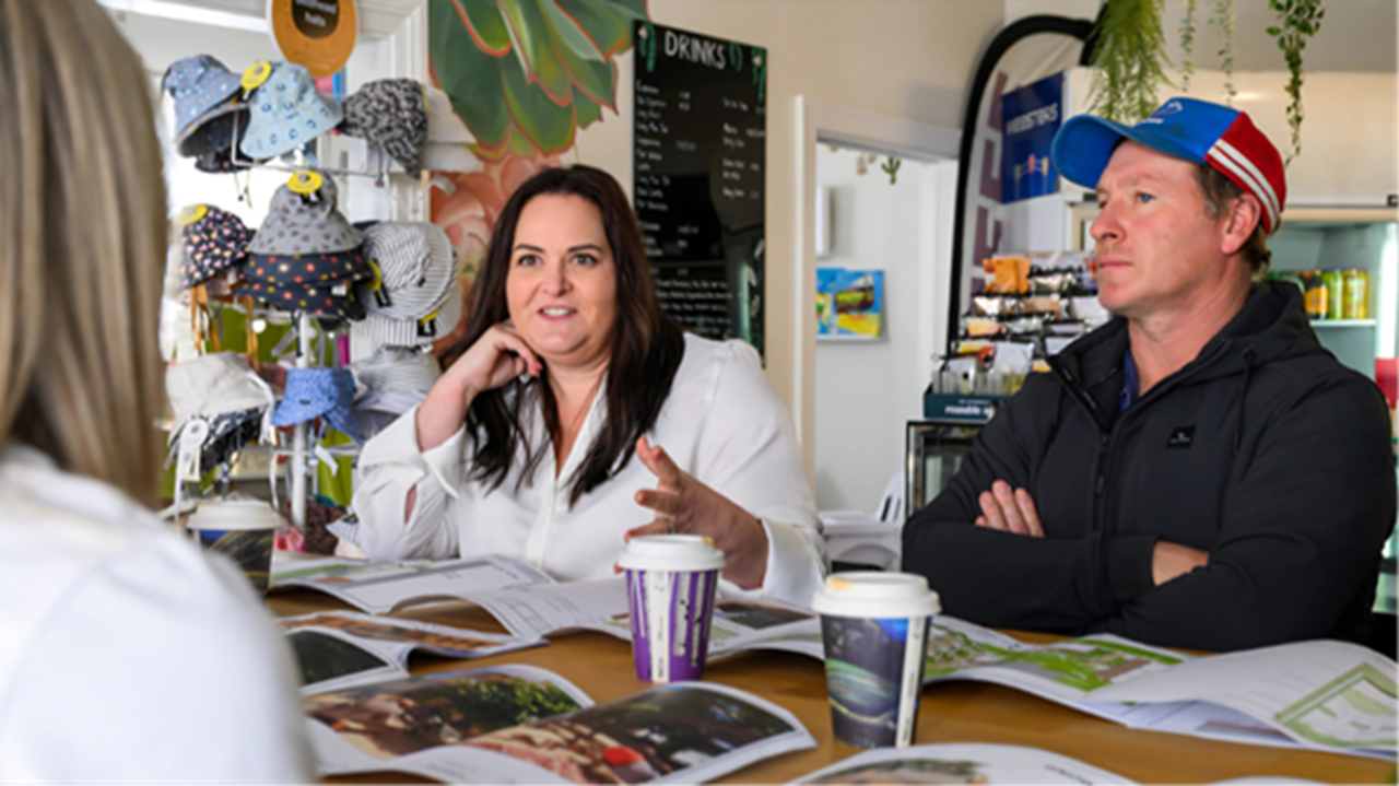 GNP360 Project Lead Cassandra Beeck with other co-op members